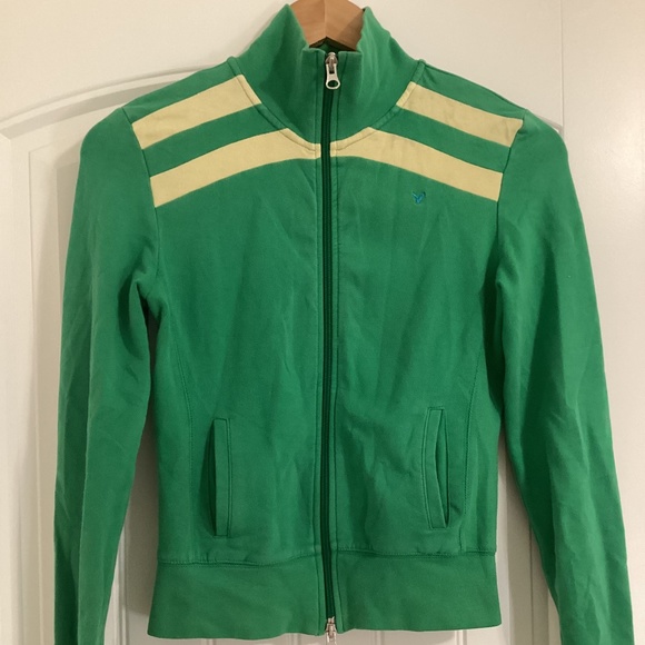 American Eagle Retro Track Jacket XS Women’s Zip Up Lightweight Soft & Comfy - Picture 1 of 10